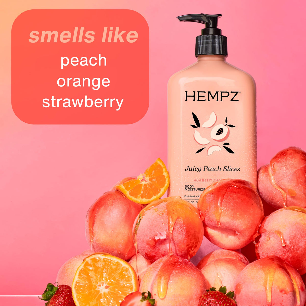 Hempz Juicy Peach Hydrating Body Lotion, 17 fl.oz.