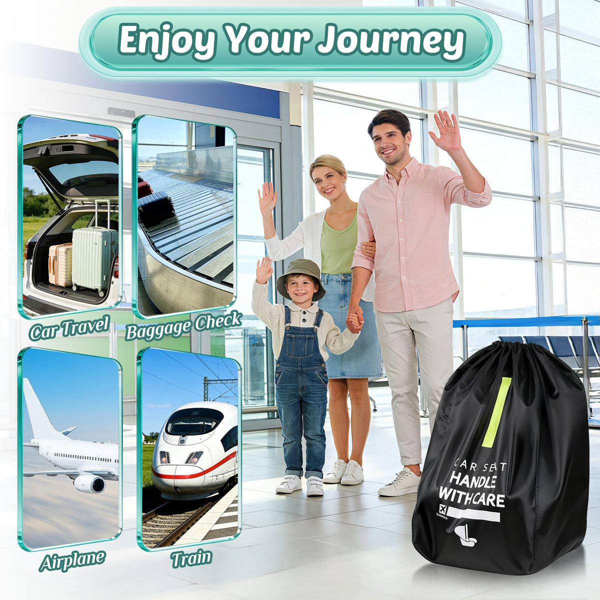 Universal Car Seat Travel Bag for Airplane