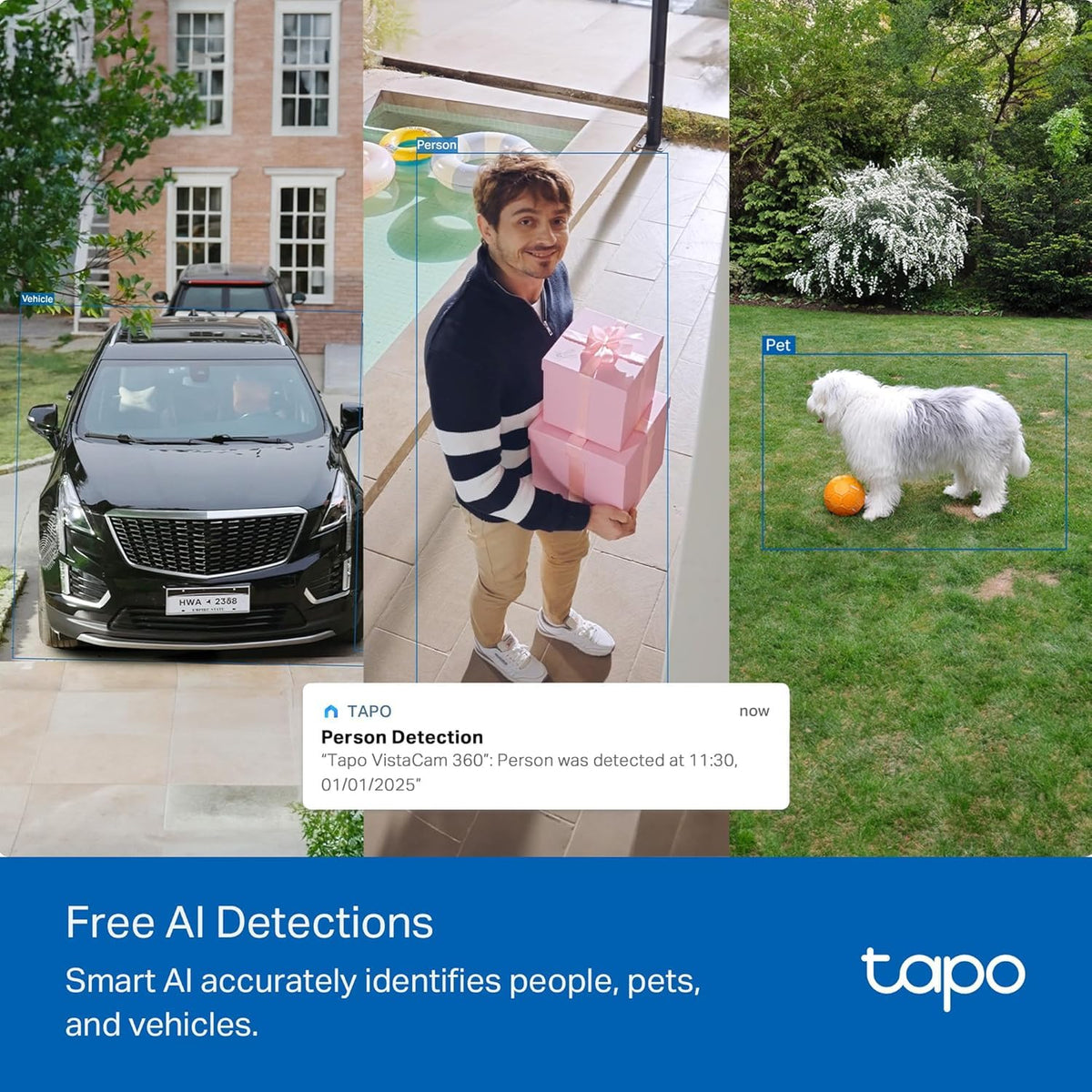 Tapo 4K Solar-Powered Outdoor Security Camera, 360° View