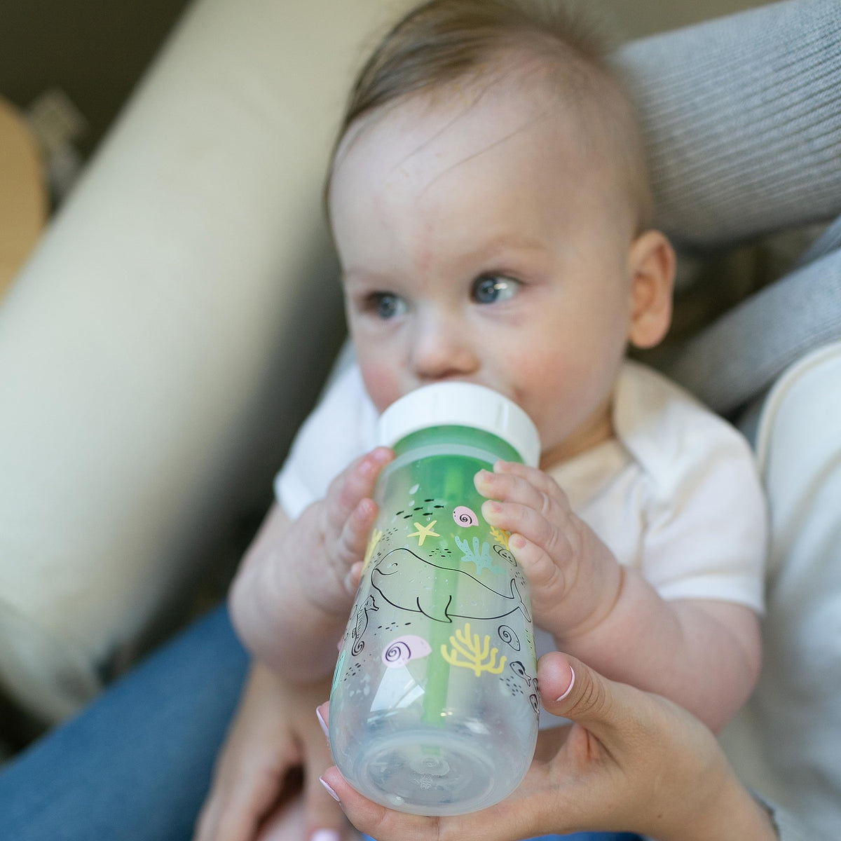 Dr. Brown's Natural Flow Anti-Colic Baby Bottles, Ocean Decos, 2 Pack
