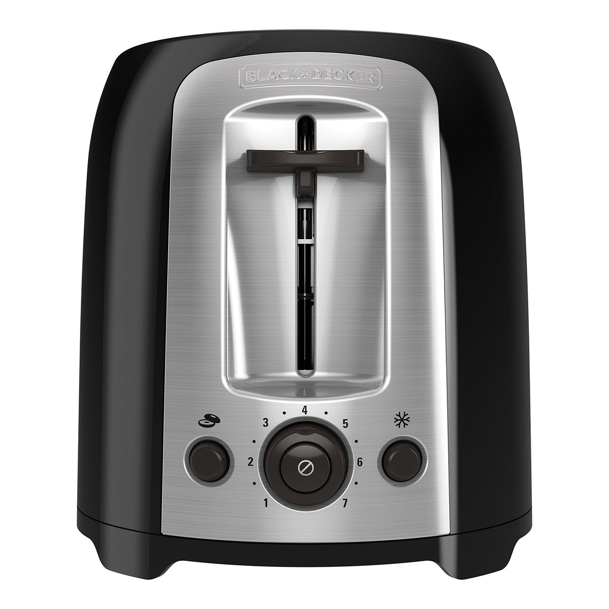 BLACK+DECKER 2-Slice Extra Wide Slot Toaster, TR1278B, Black