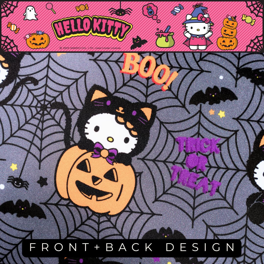 Sanrio Hello Kitty Skeleton Satin Pillowcase, Standard, 20x30