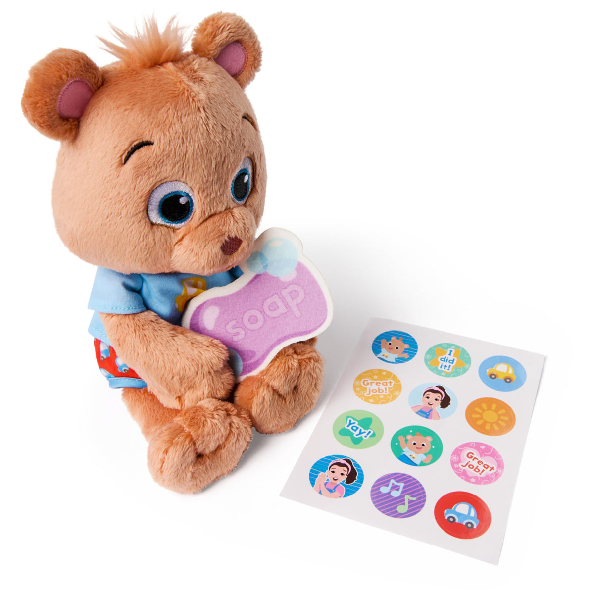 Ms. Rachel Potty Time with Bean, 11" Plush Teddy Bear with Play Toilet