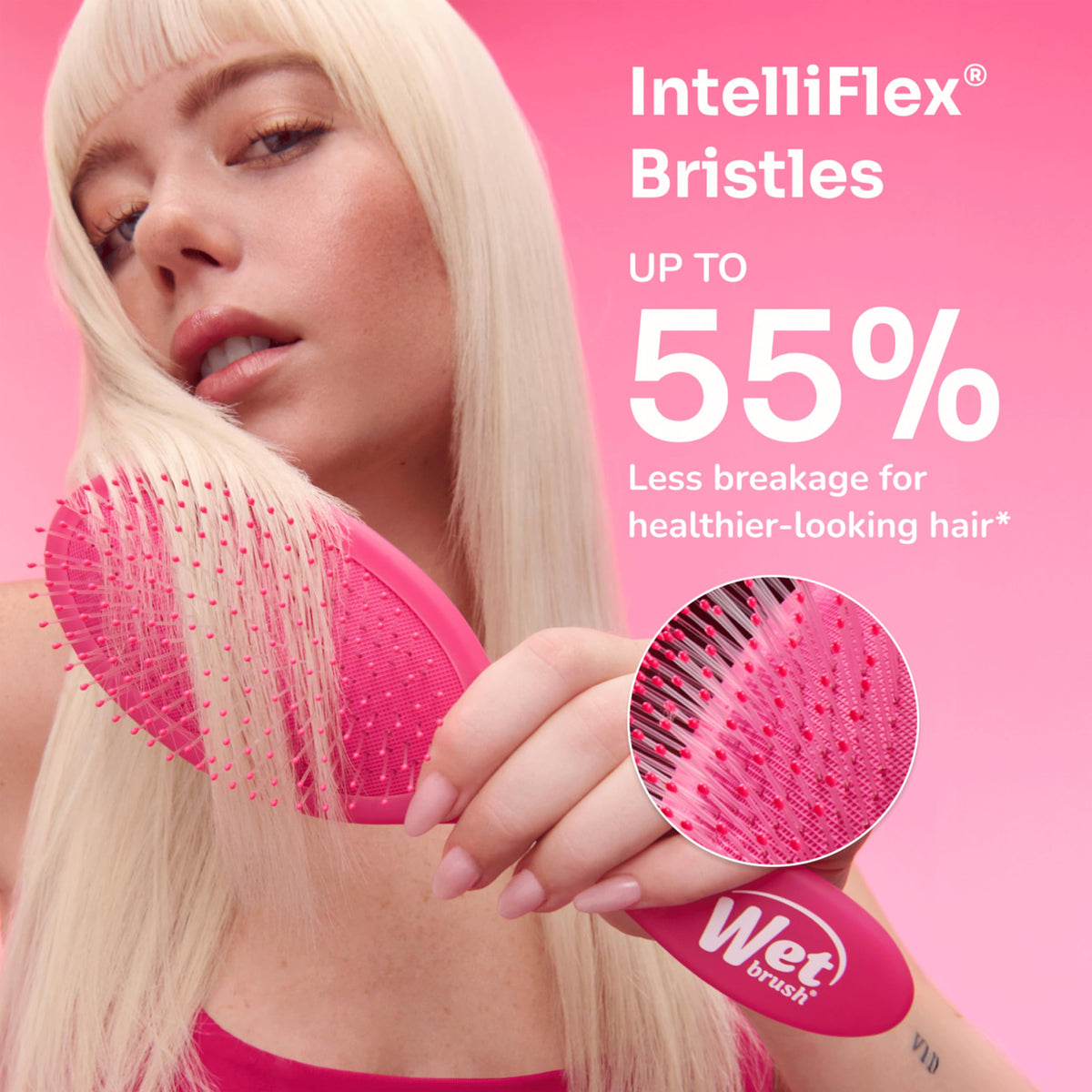 Wet Brush Original Detangler Brush, Pink and Purple, 2-Piece Bundle