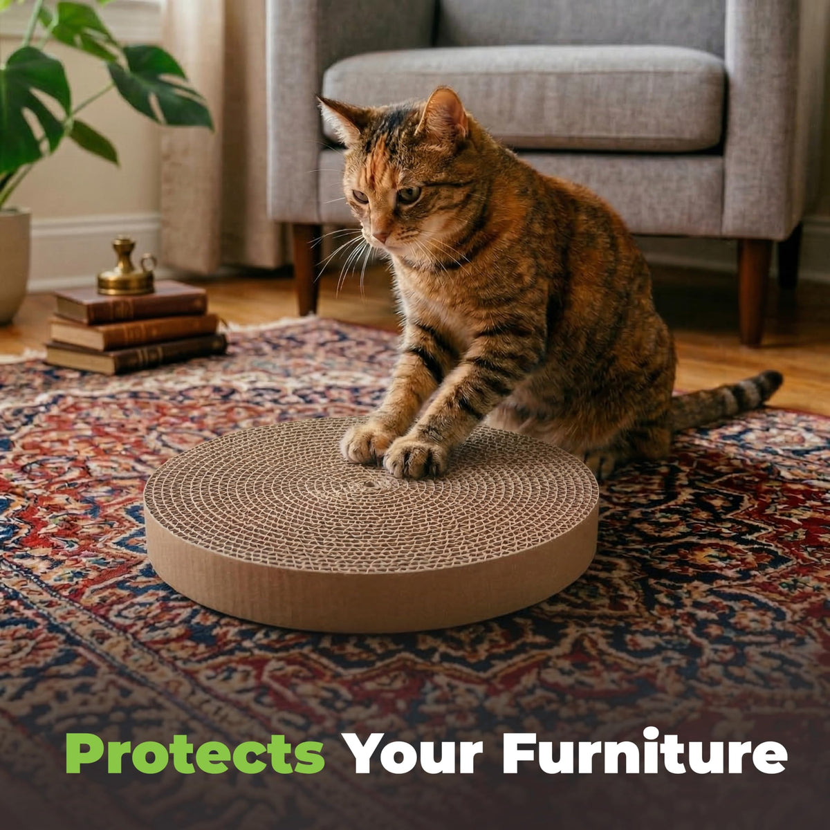 Best Pet Supplies Catify Spin and Scratch Replacement Pads, 5 Pack