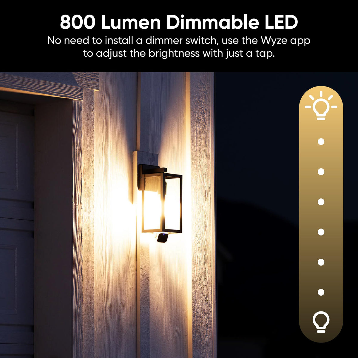 Wyze Bulb Cam 2K HD Security Camera, Wireless Indoor/Outdoor