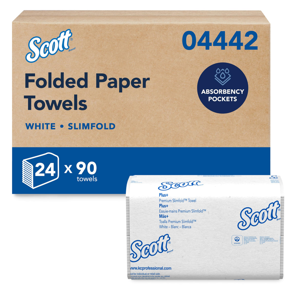 Scott Professional Pro Slimfold Paper Towels, 04442, 24 x 90 Sheets