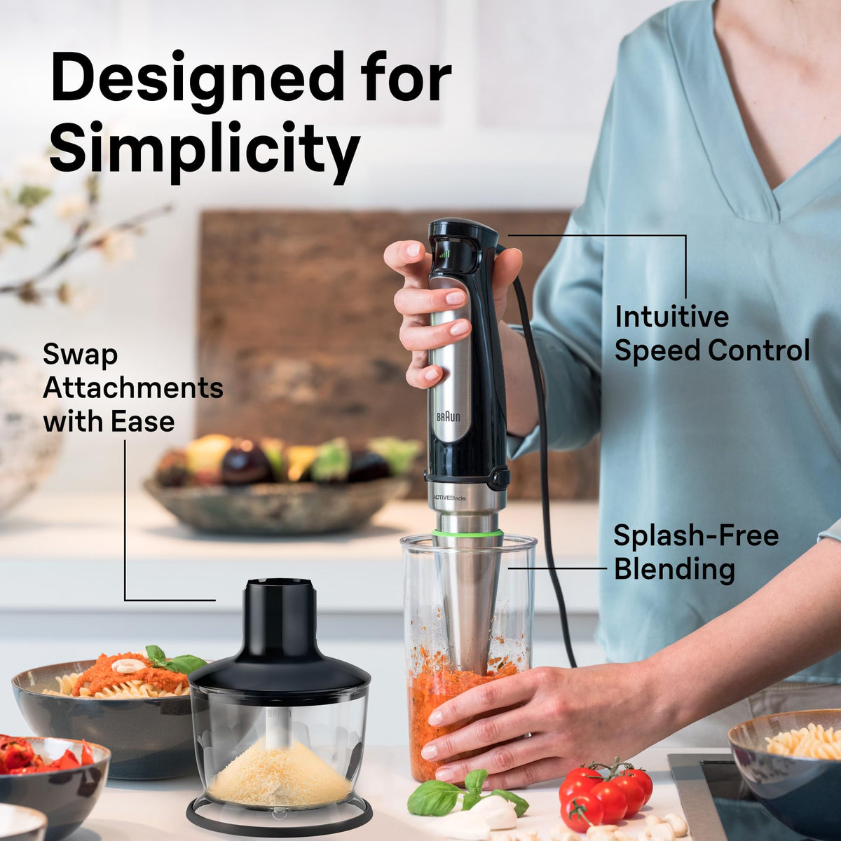 Braun MultiQuick 7 3-in-1 Immersion Blender with Food Processor