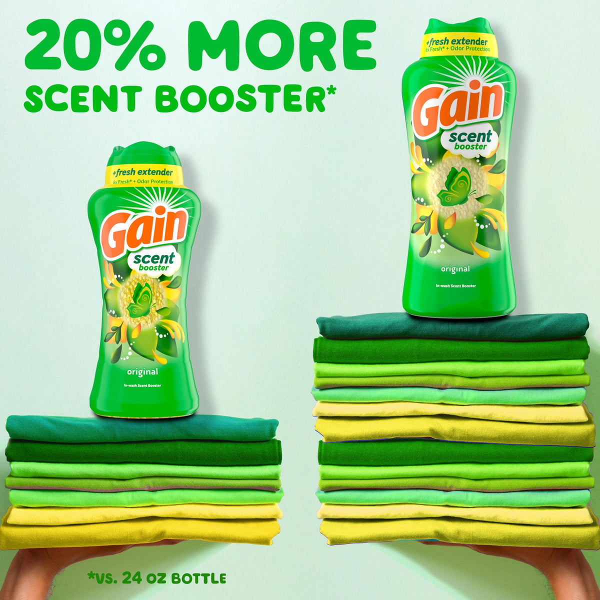 Gain In-Wash Laundry Scent Booster, Original, 853g