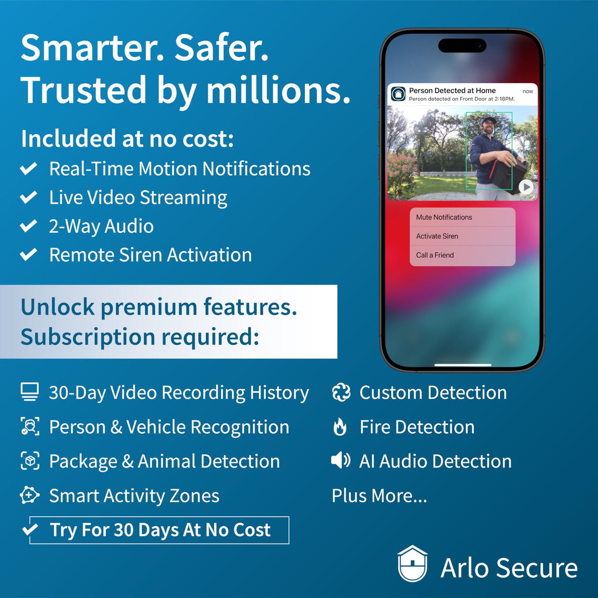 Arlo Essential Security Camera 2K, 3rd Gen 2025, White, 2 Cam