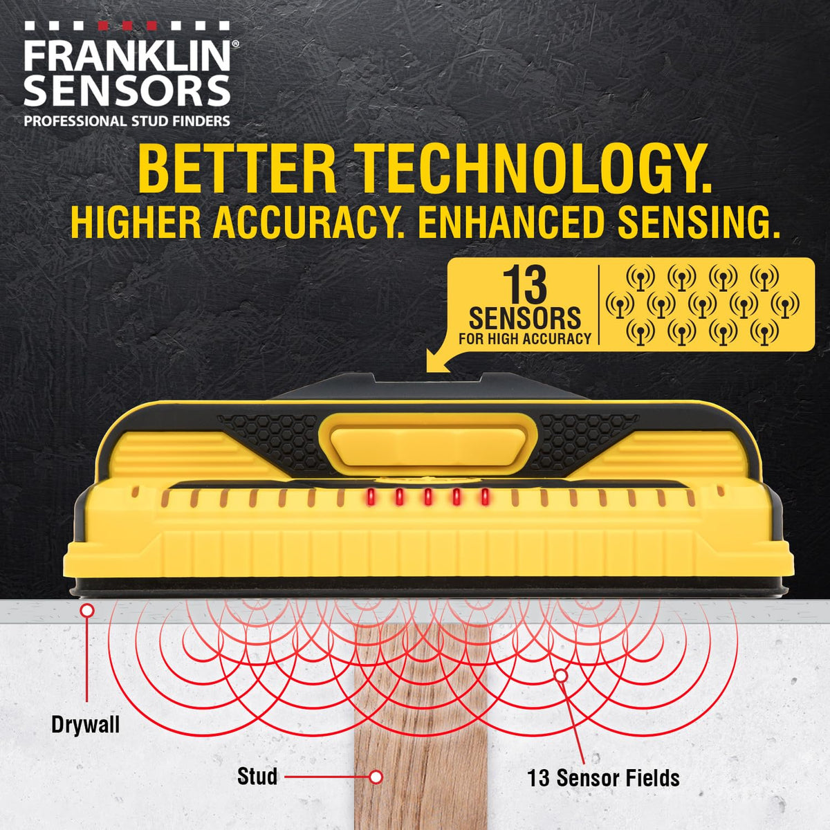 Franklin Sensors ProSensor M210 Stud Finder, 13 Sensors
