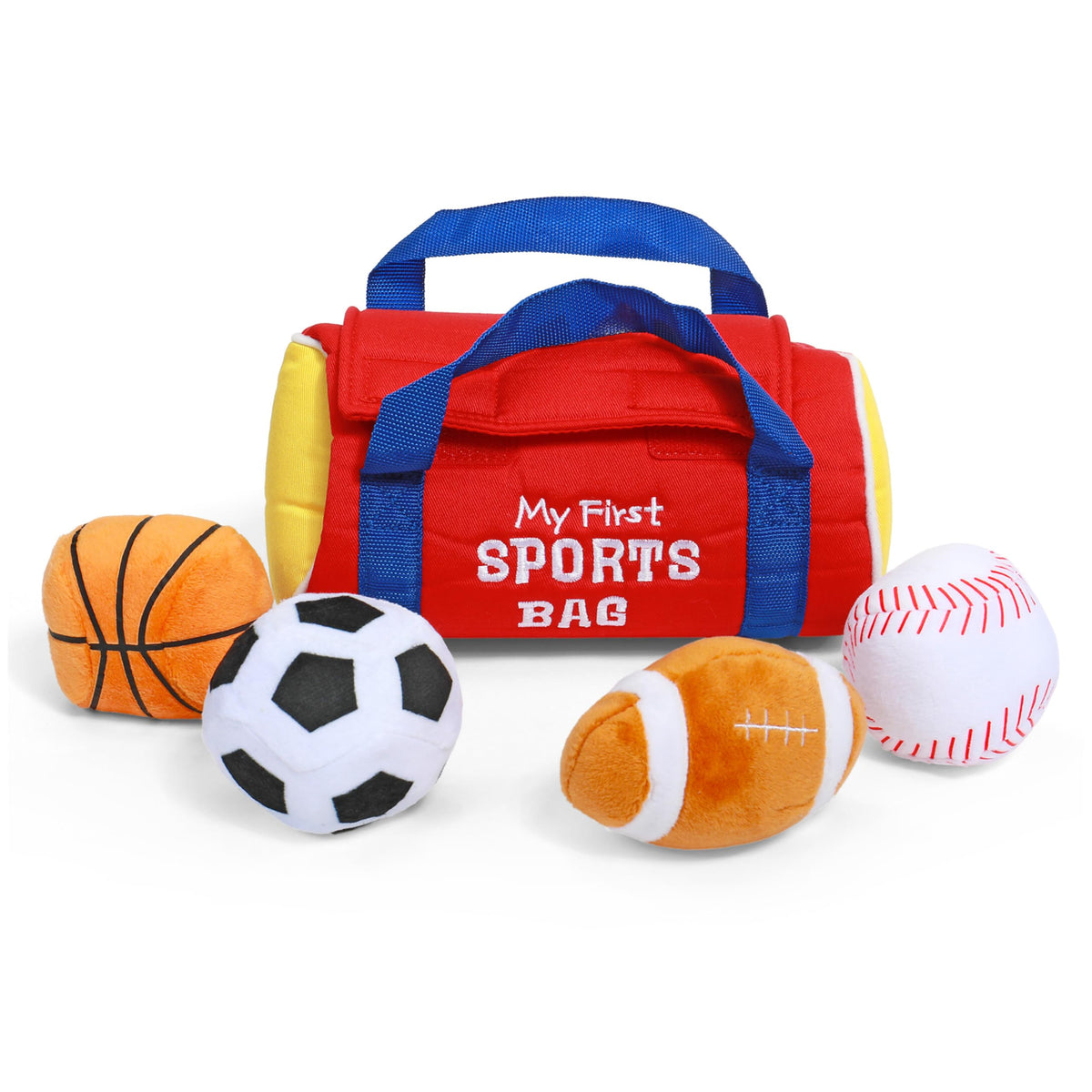 Baby GUND My First Sports Bag Plush Playset, 5 Piece, 8 in