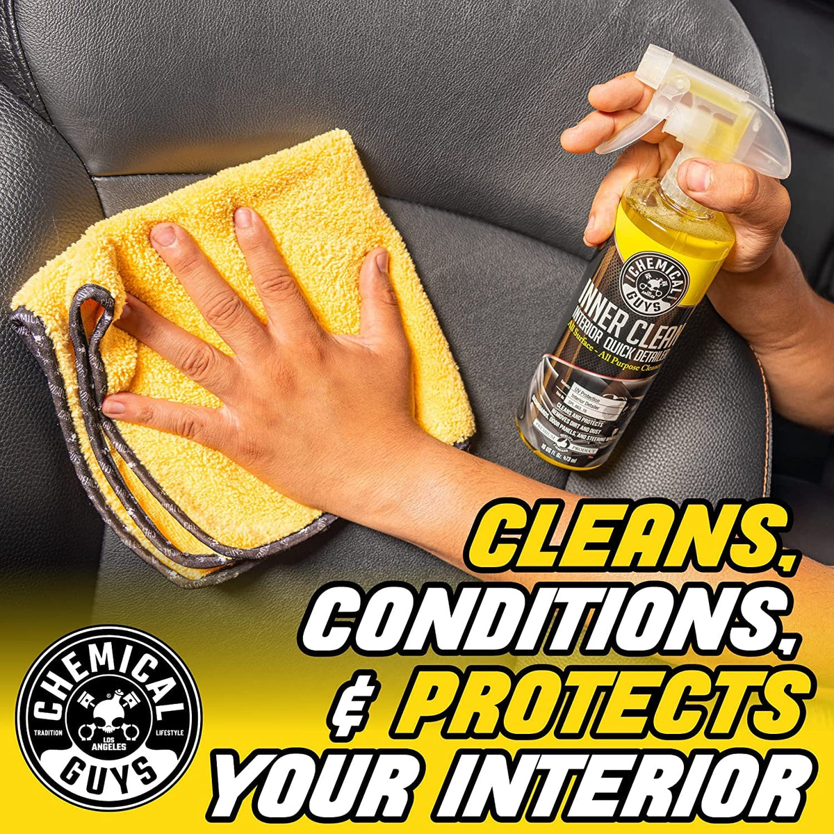 Chemical Guys InnerClean Interior Quick Detailer, 473ml, 2 Pack
