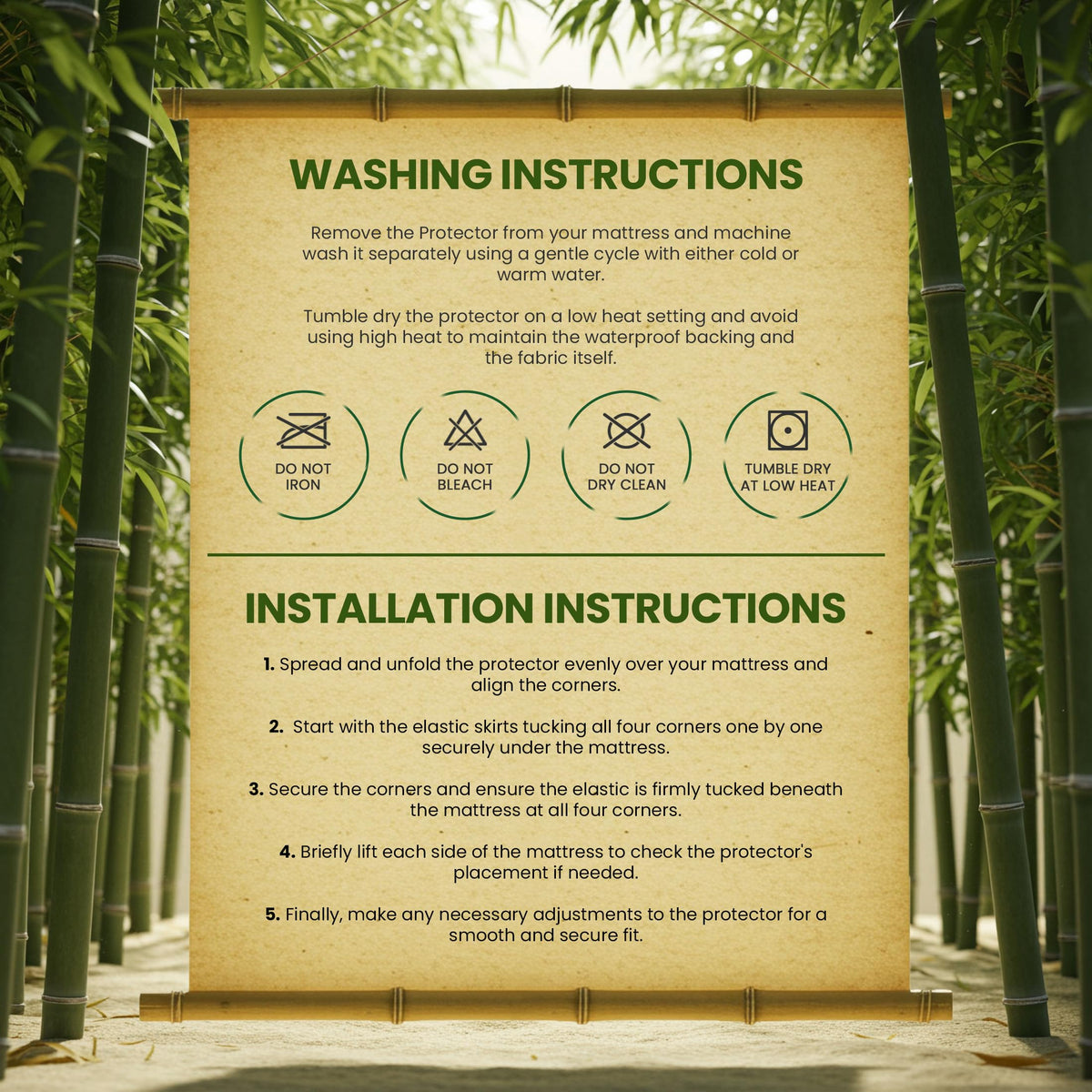 Utopia Bedding Waterproof Bamboo Mattress Protector, Twin XL
