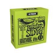 Ernie Ball Regular Slinky Nickel Wound Guitar Strings, 10-46, 4 Pack