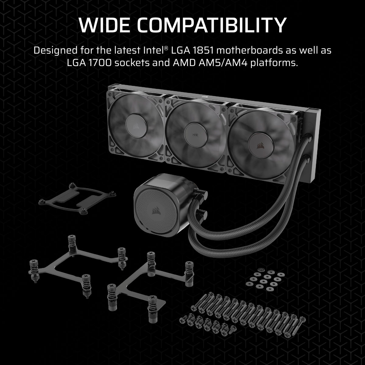 Corsair Nautilus 360 RS Liquid CPU Cooler, 360mm, Black