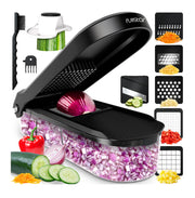Fullstar Pro Core Vegetable Chopper and Mandoline Slicer, Black