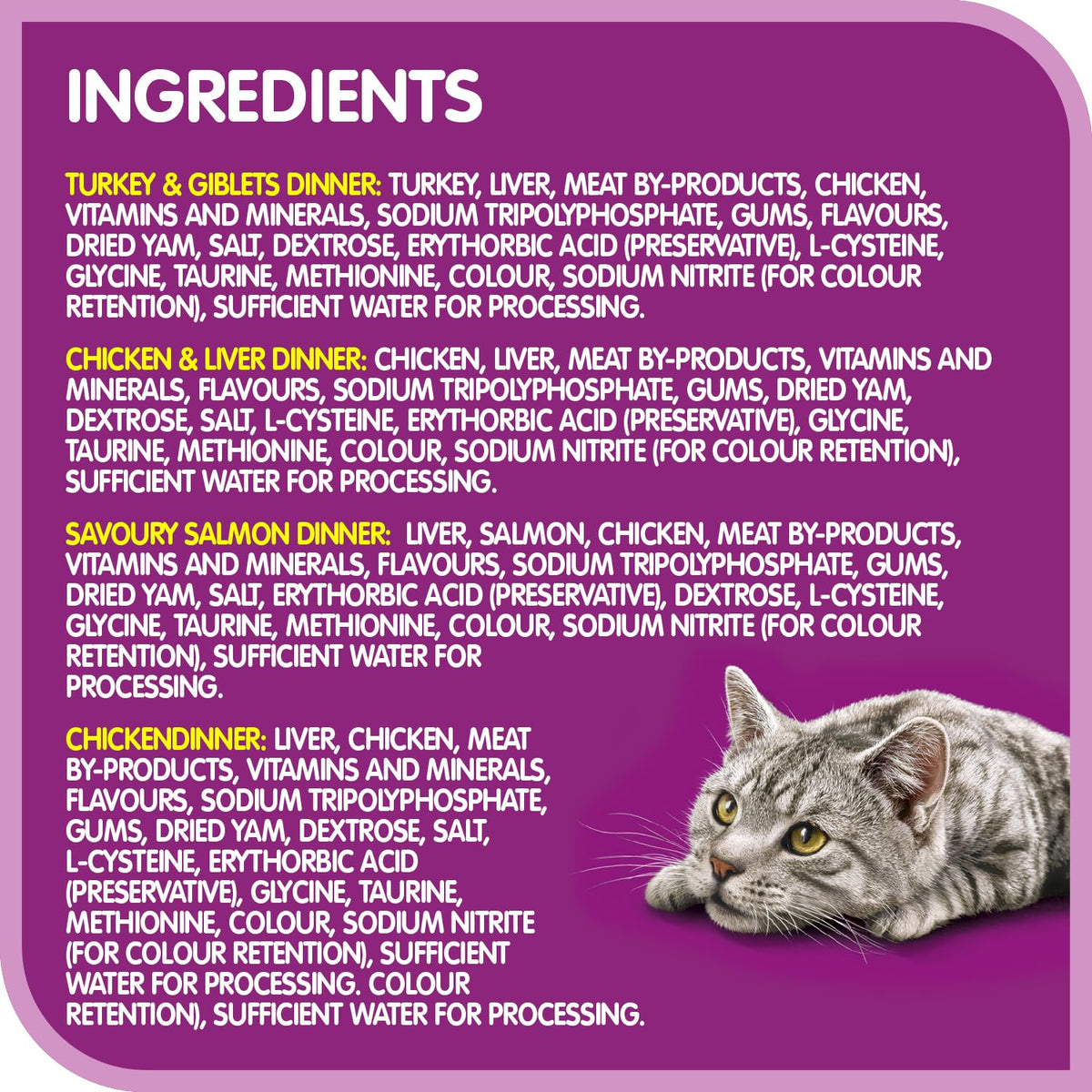 WHISKAS Salmon & Poultry Selections Pate Wet Cat Food, 24 x 100 g
