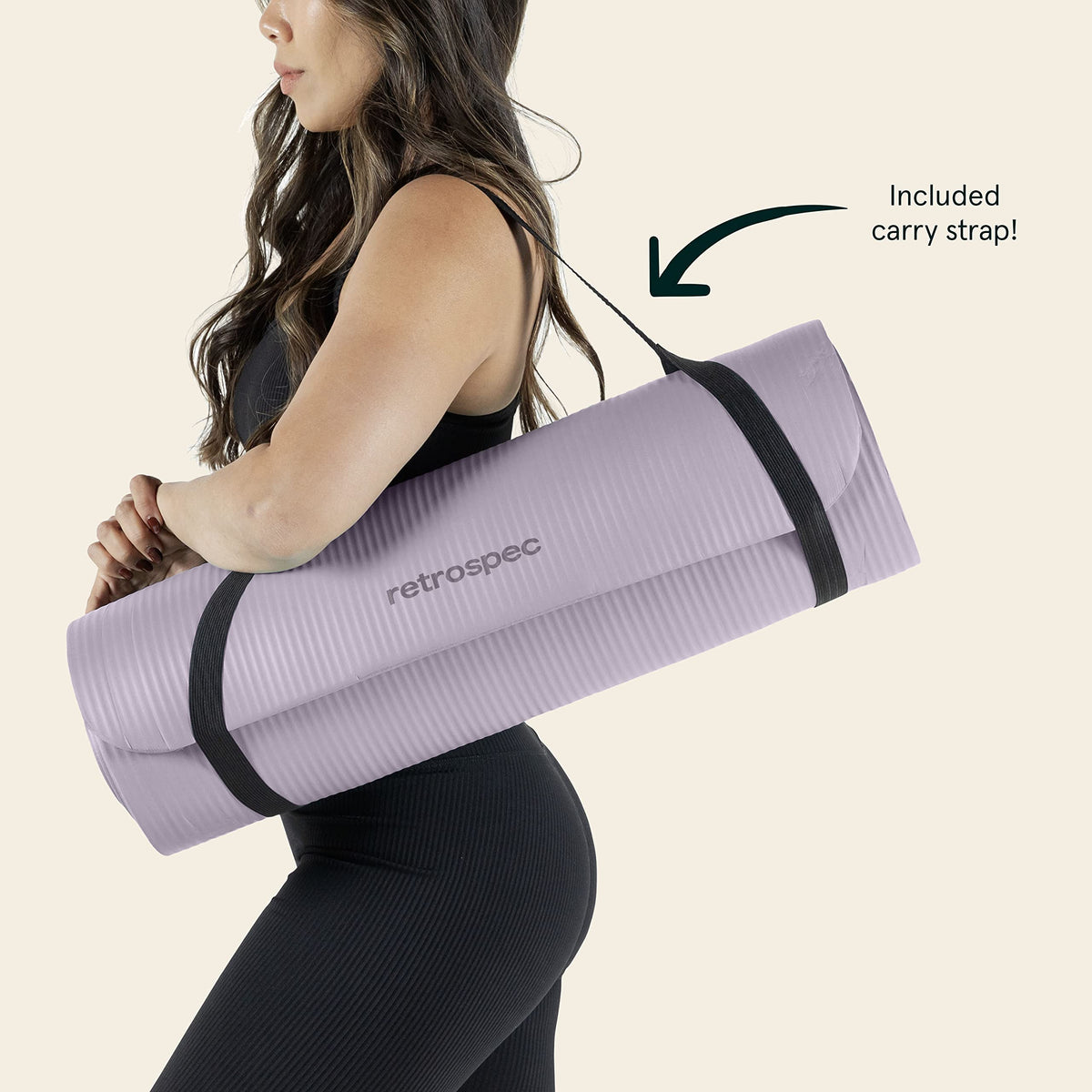 Retrospec Solana Yoga Mat, 1 1/2 Inch Thick
