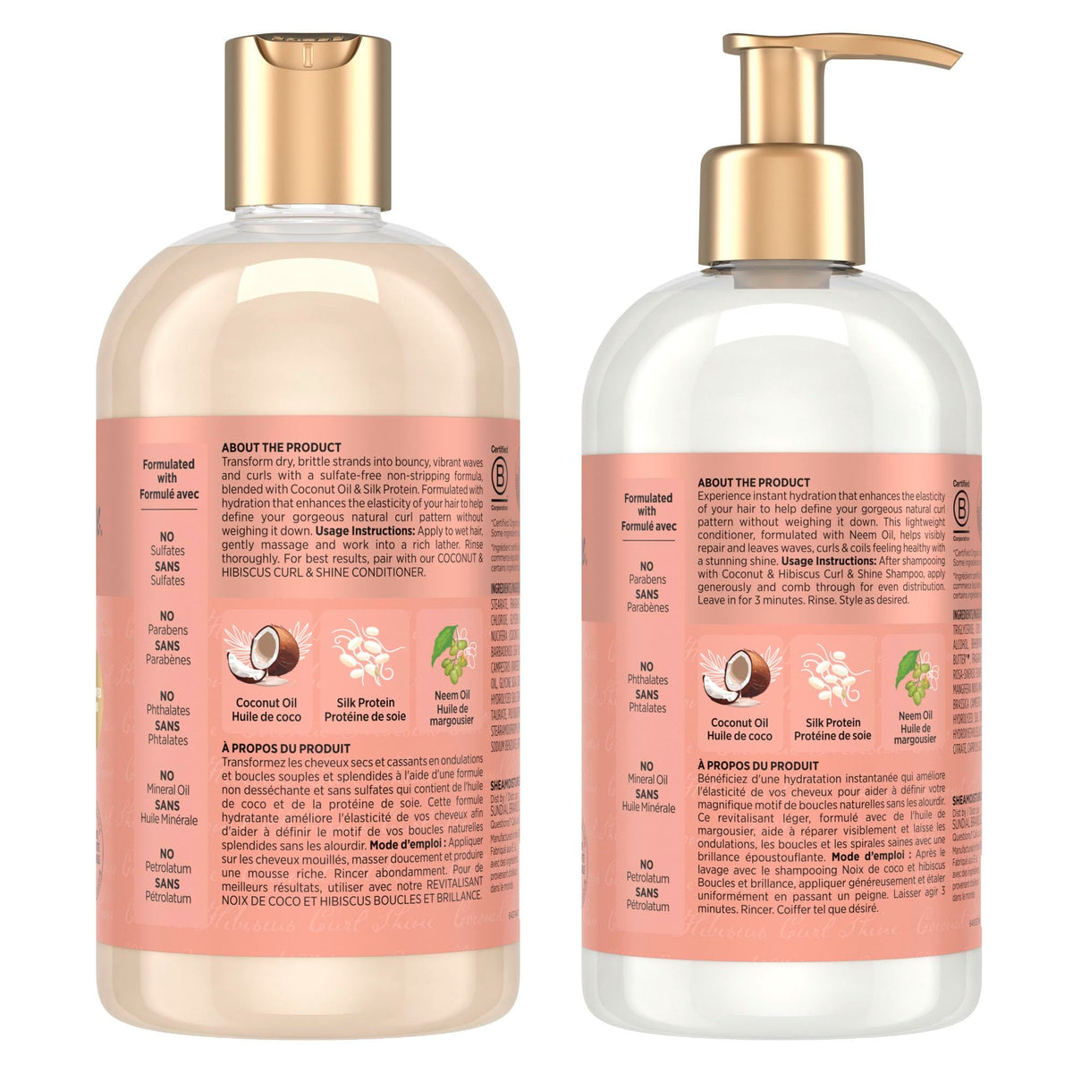 SheaMoisture Coconut and Hibiscus Curl and Shine Gift Set, 384 ml