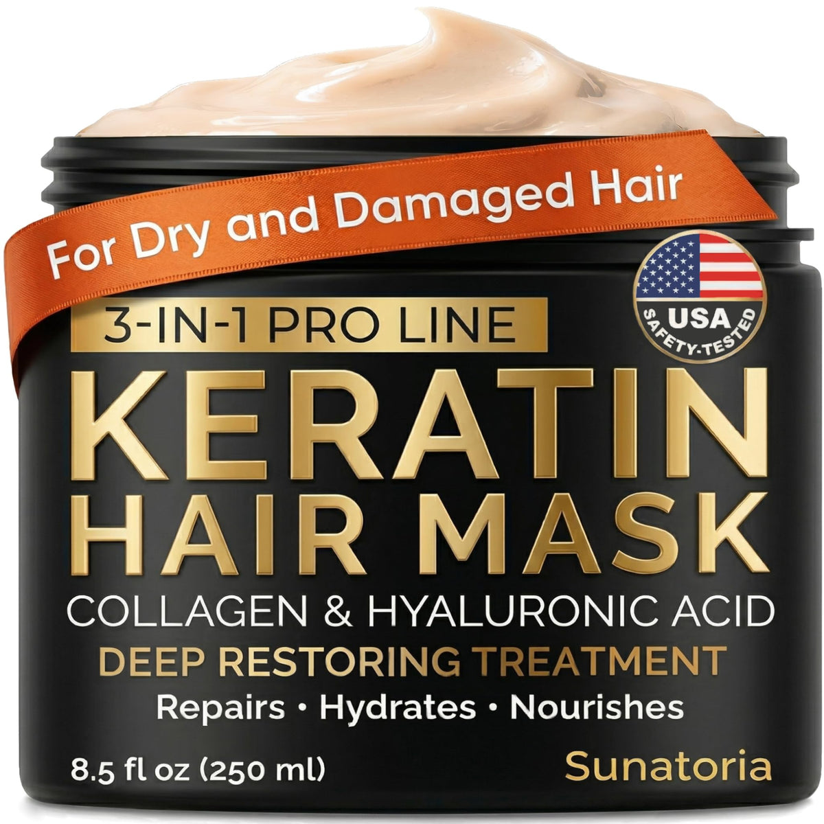 Keratin Hair Mask Deep Conditioner, 8.5 fl oz