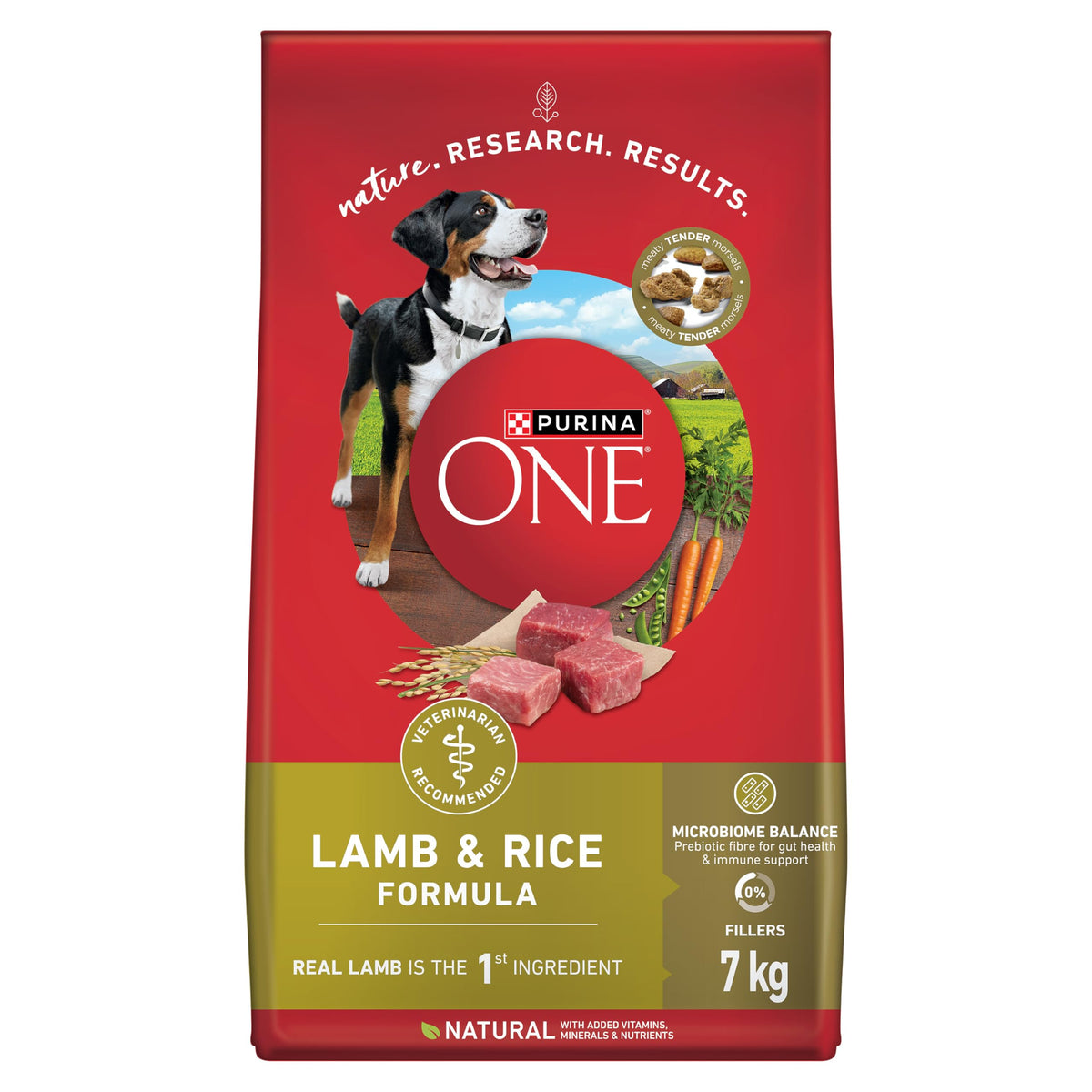 Purina ONE Dry Dog Food, Microbiome Balance Lamb and Rice, 7 kg