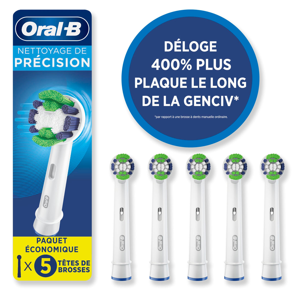 Oral-B Precision Clean Replacement Brush Heads, 5 Count