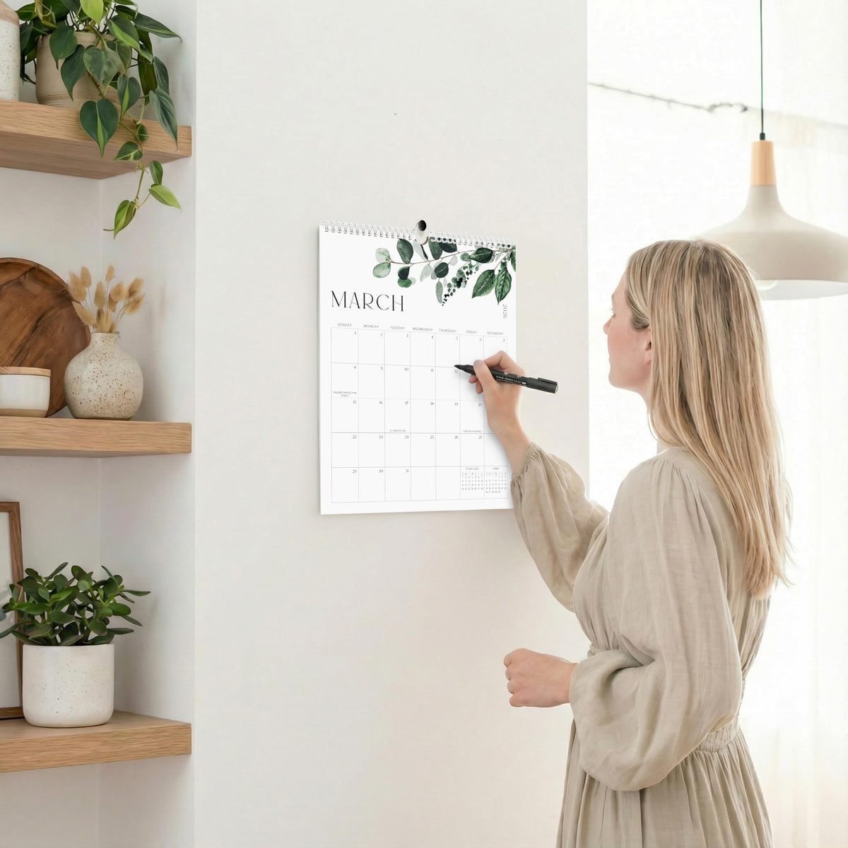 2026-2027 Greenery Wall Calendar