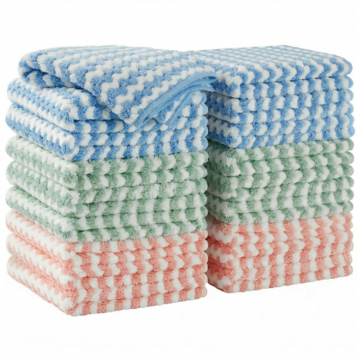 JOYMOOP Microfiber Cleaning Cloths, 18 Pack, 10 x 10 inch