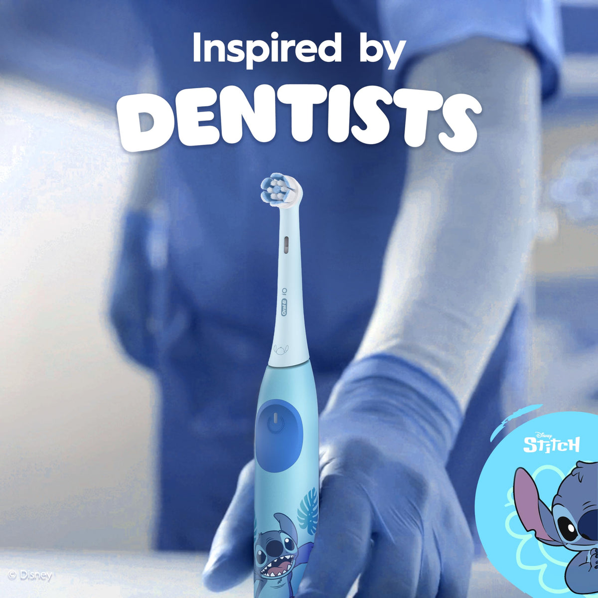 Oral-B iO Kids Electric Toothbrush, Stitch, 1 Gentle Care Brush Head