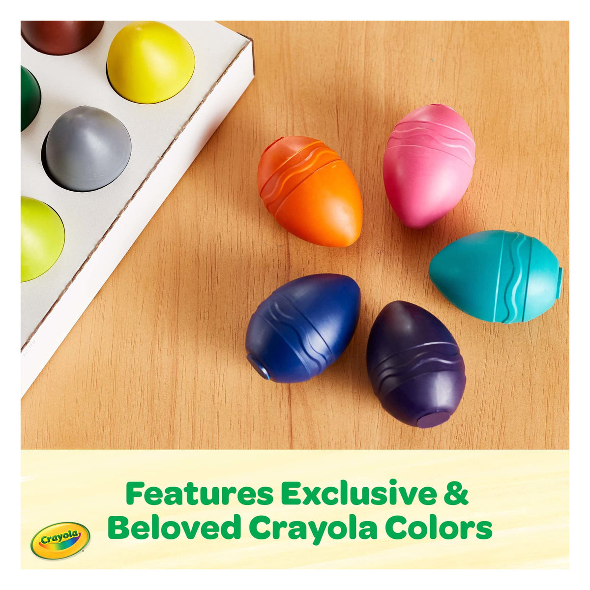 Crayola Jumbo Washable Egg Crayons, 12 Count