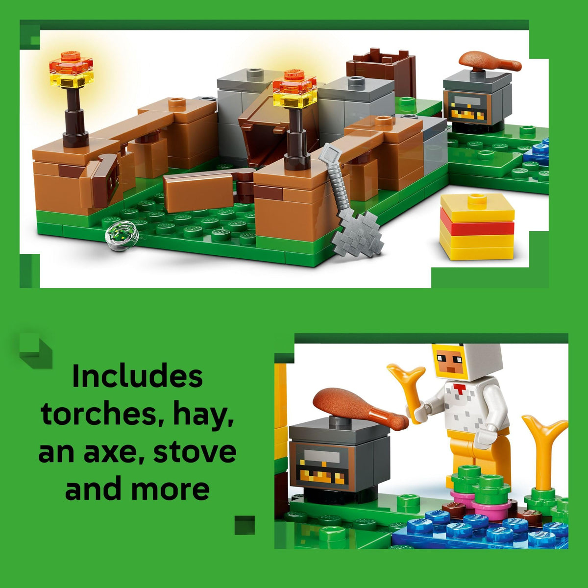 LEGO Minecraft Chicken Farm Building Set 21585