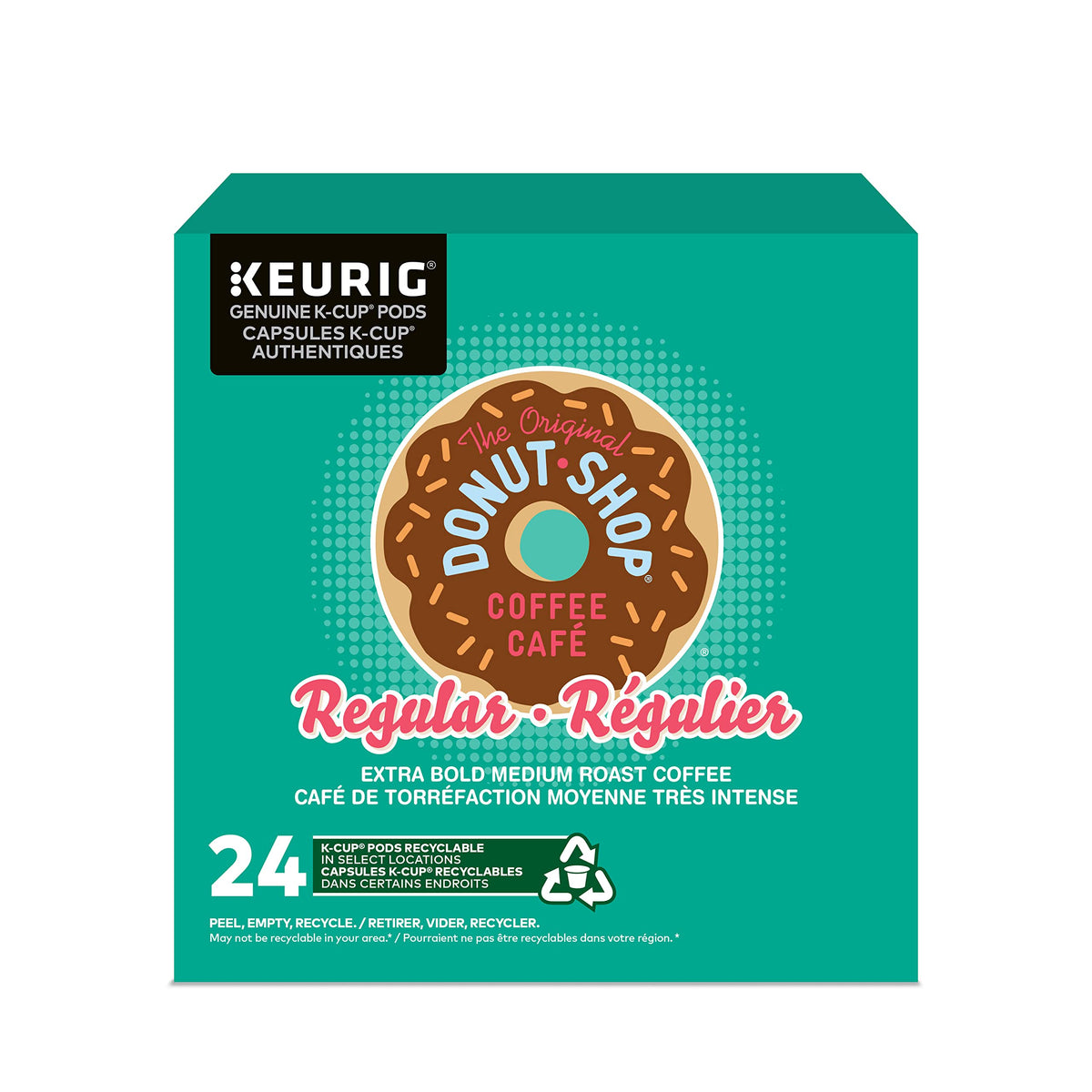 The Original Donut Shop Extra Bold K-Cup Coffee Pods, 24 Count