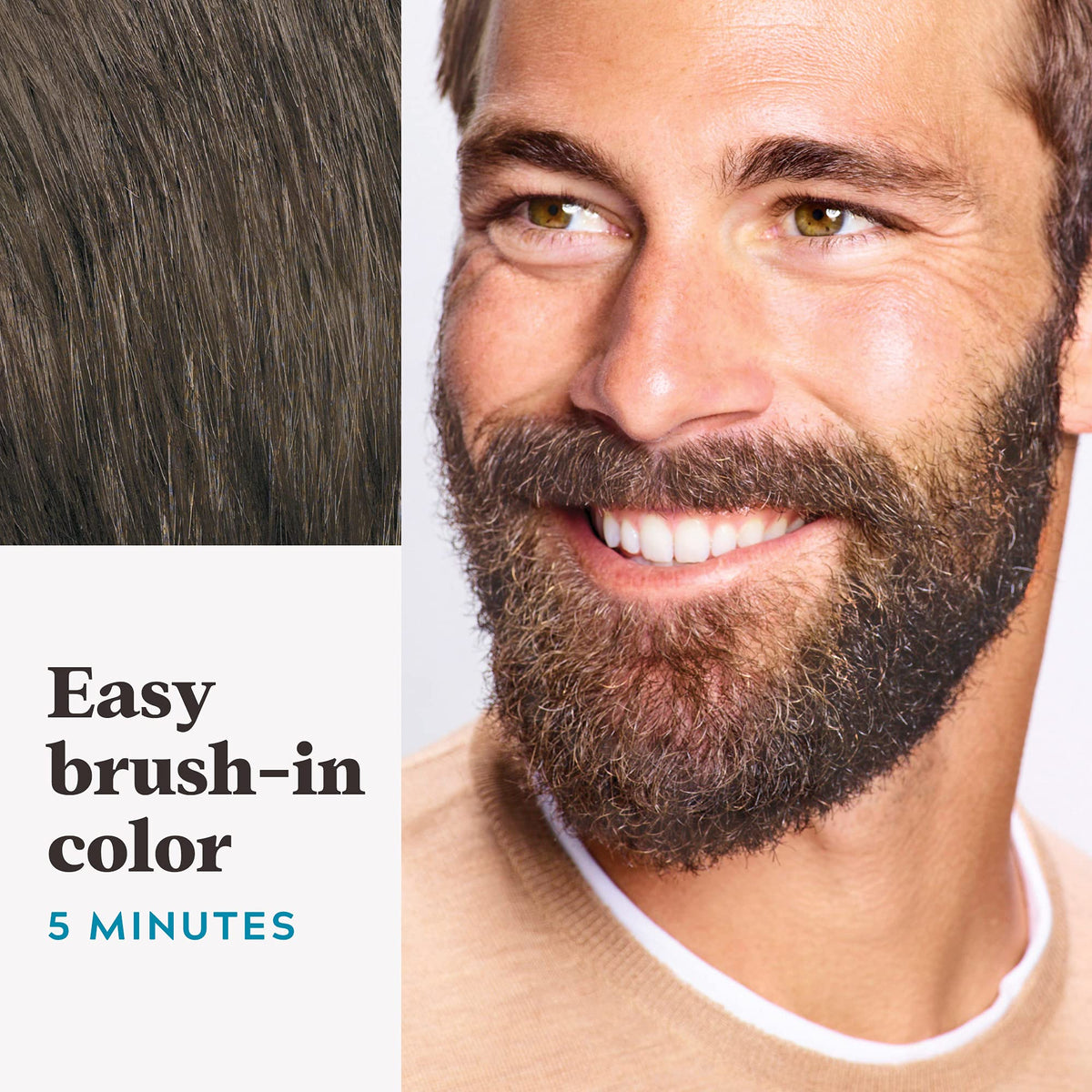 Just For Men Mustache and Beard Dye, Medium-Dark Brown M-40, 3 Count