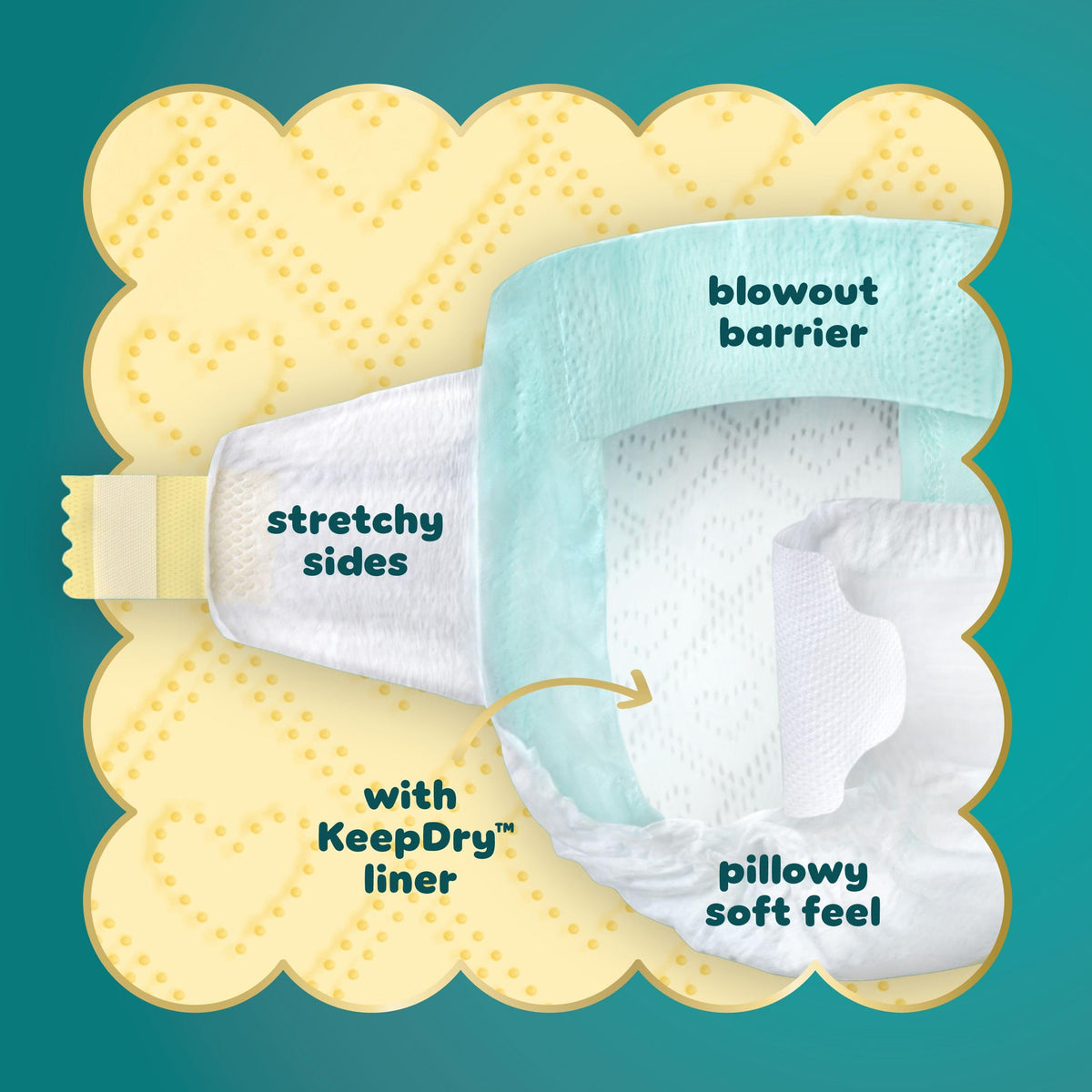Pampers Swaddlers Diapers, Size 3, 132 Count