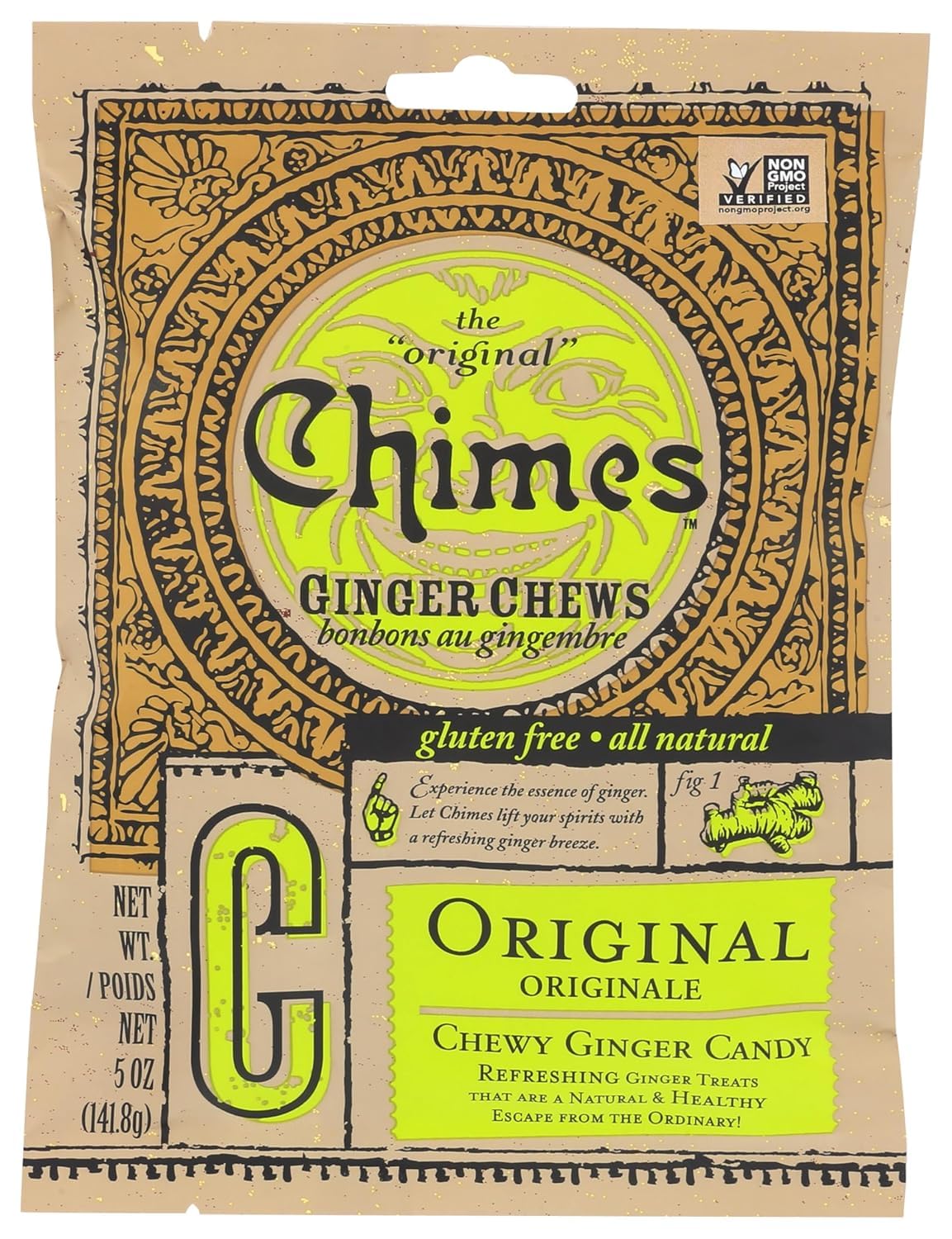 Chimes Original Ginger Chews, 141.8 g