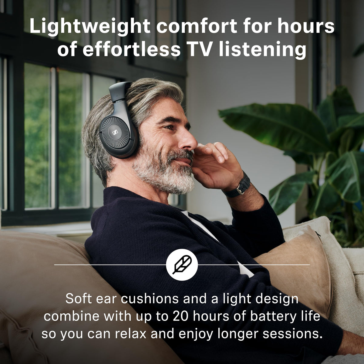 Sennheiser RS 120-W On-Ear Wireless Headphones with Transmitter