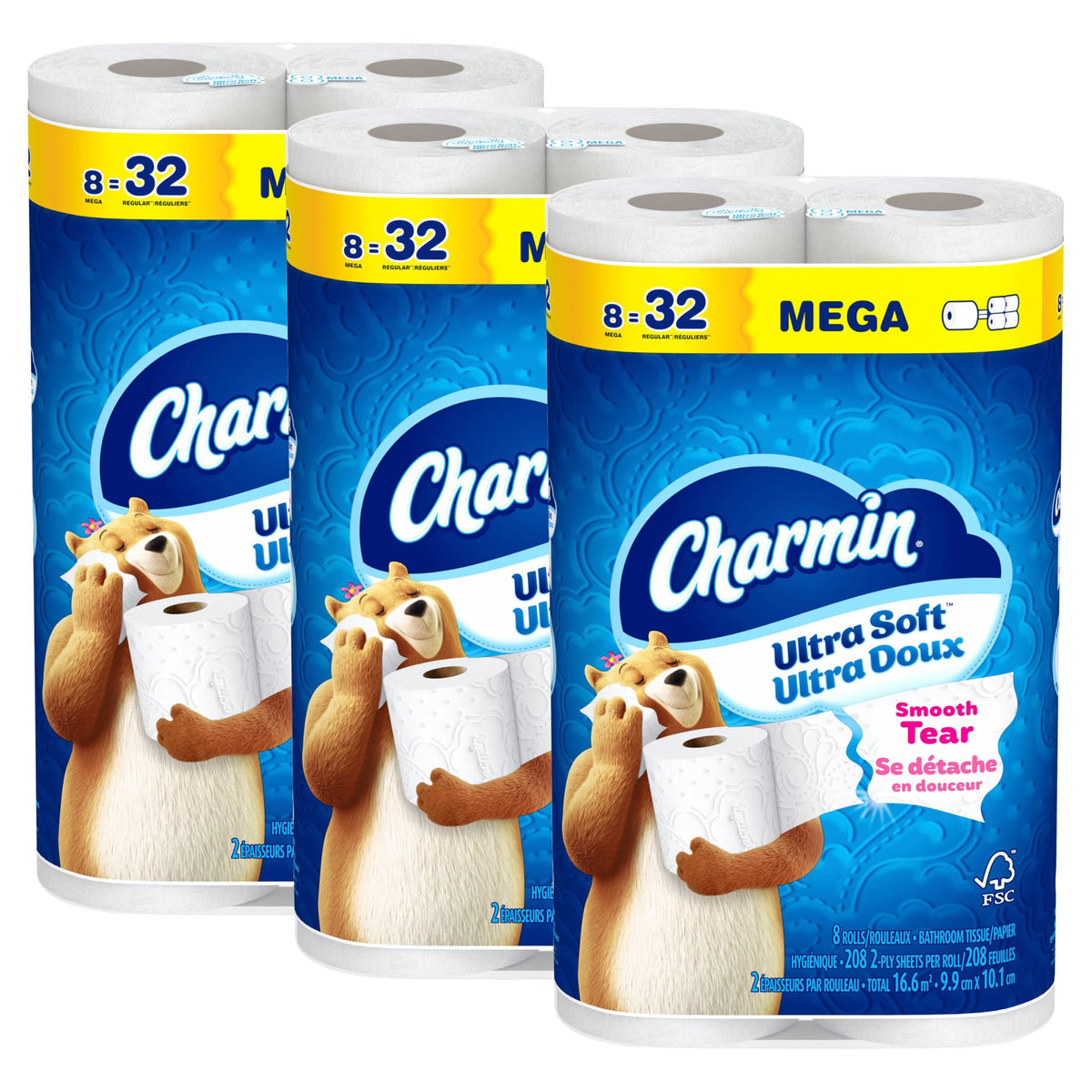 Charmin Ultra Soft Toilet Paper, 24 Mega Rolls