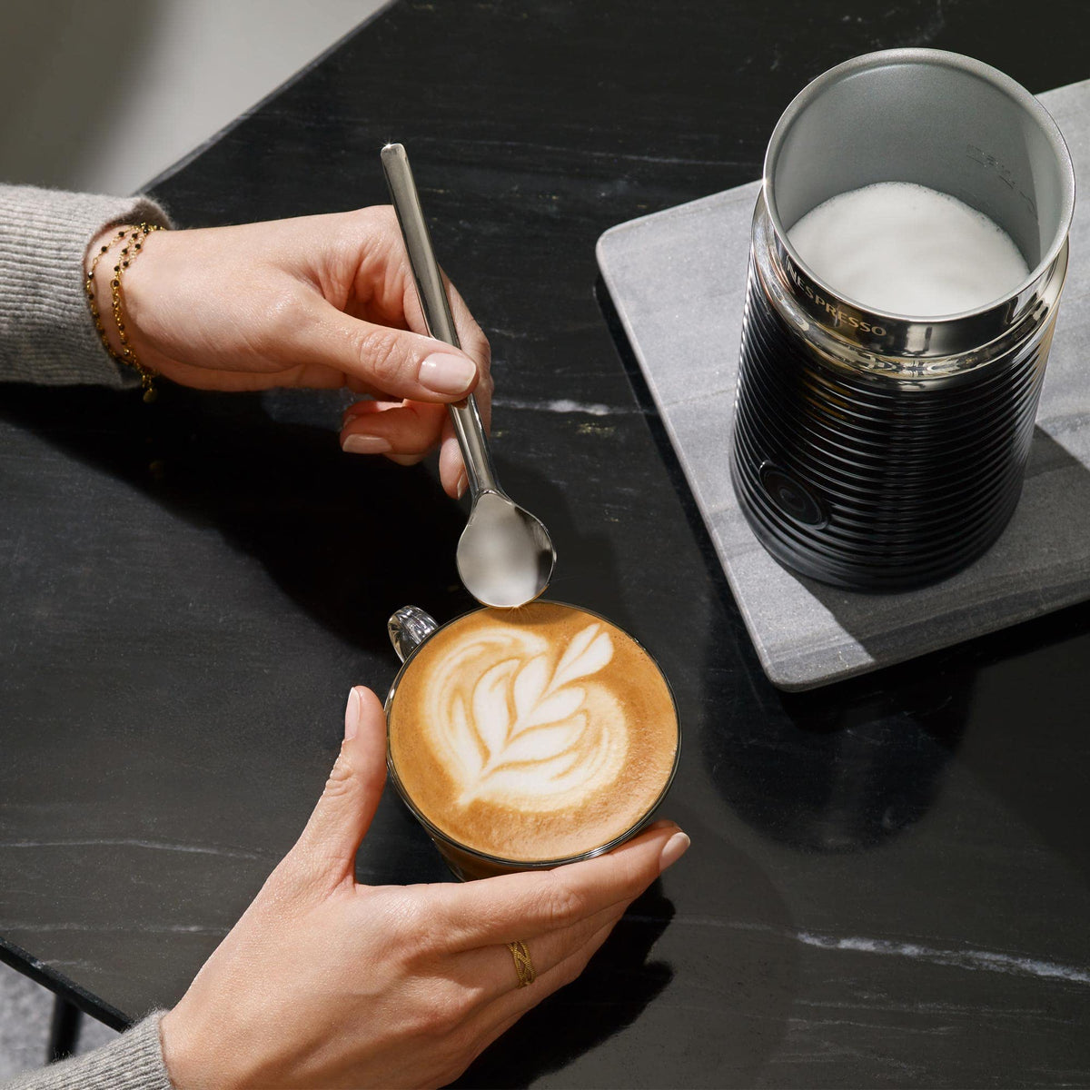 Nespresso Aeroccino 3 Milk Frother, Black