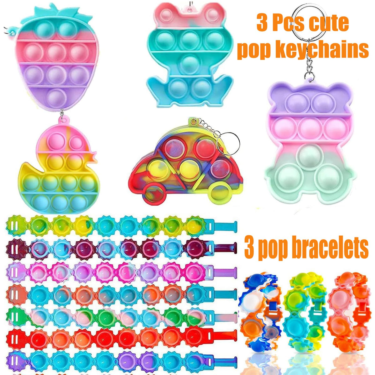 Mctuoba Kids' Party Favor Toy Assortment, 124 Pieces