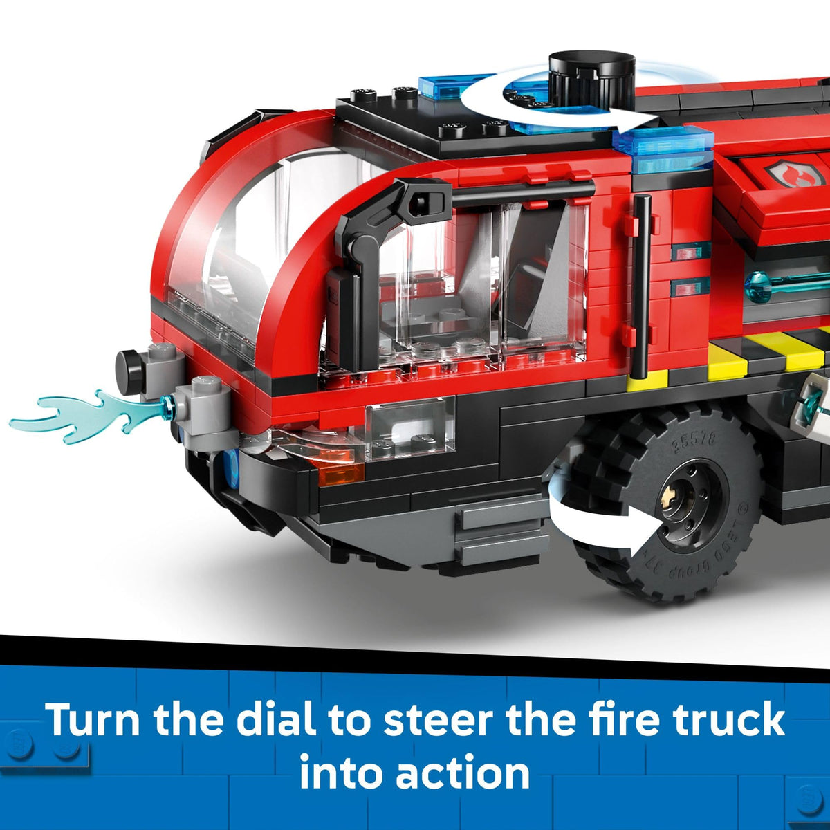 LEGO City Airport Fire Truck Building Toy, 60499, Ages 7+