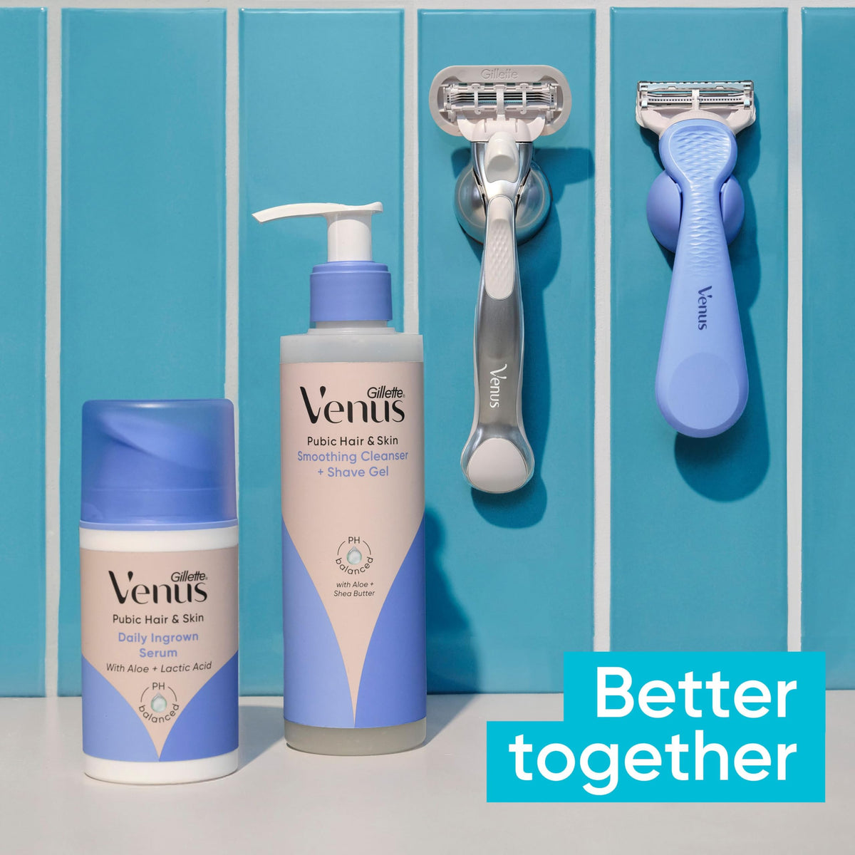 Gillette Venus Intimate Grooming Bikini Razor, 1 Handle + 2 Refills