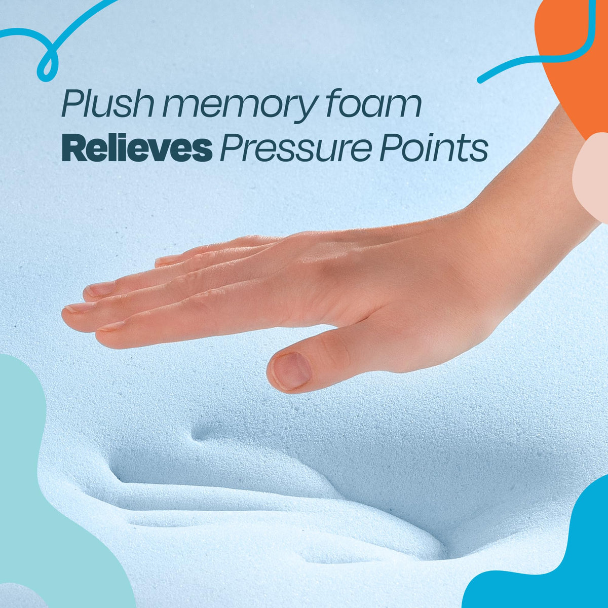 Linenspa 2 Inch Gel Memory Foam Mattress Topper, Twin XL
