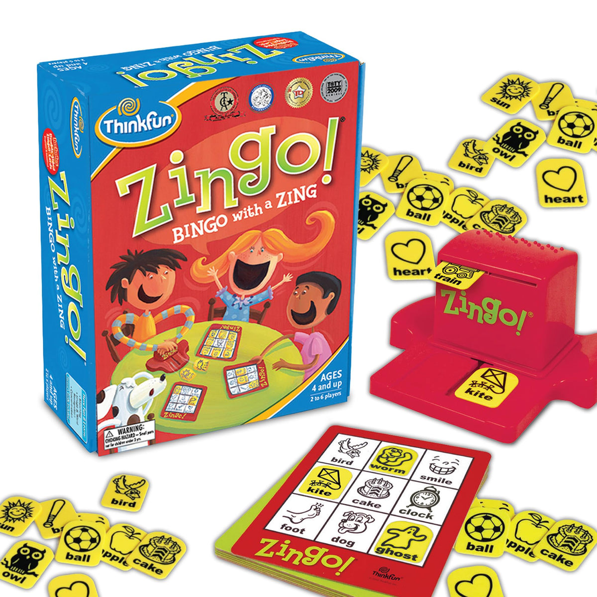 ThinkFun Zingo Bingo Game, Ages 4 and Older