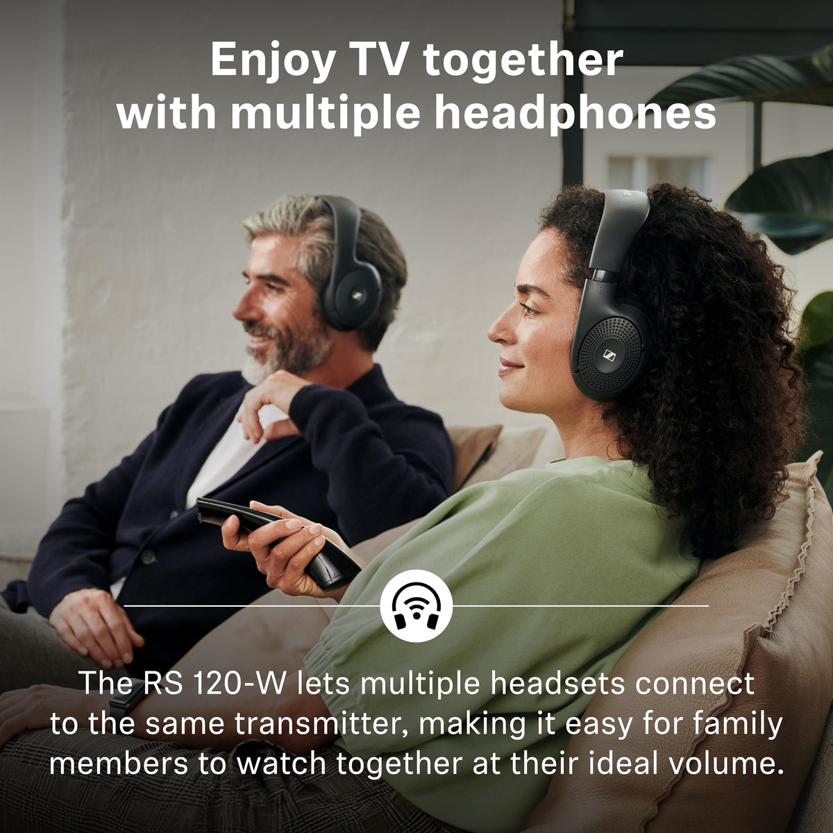Sennheiser RS 120-W On-Ear Wireless Headphones with Transmitter