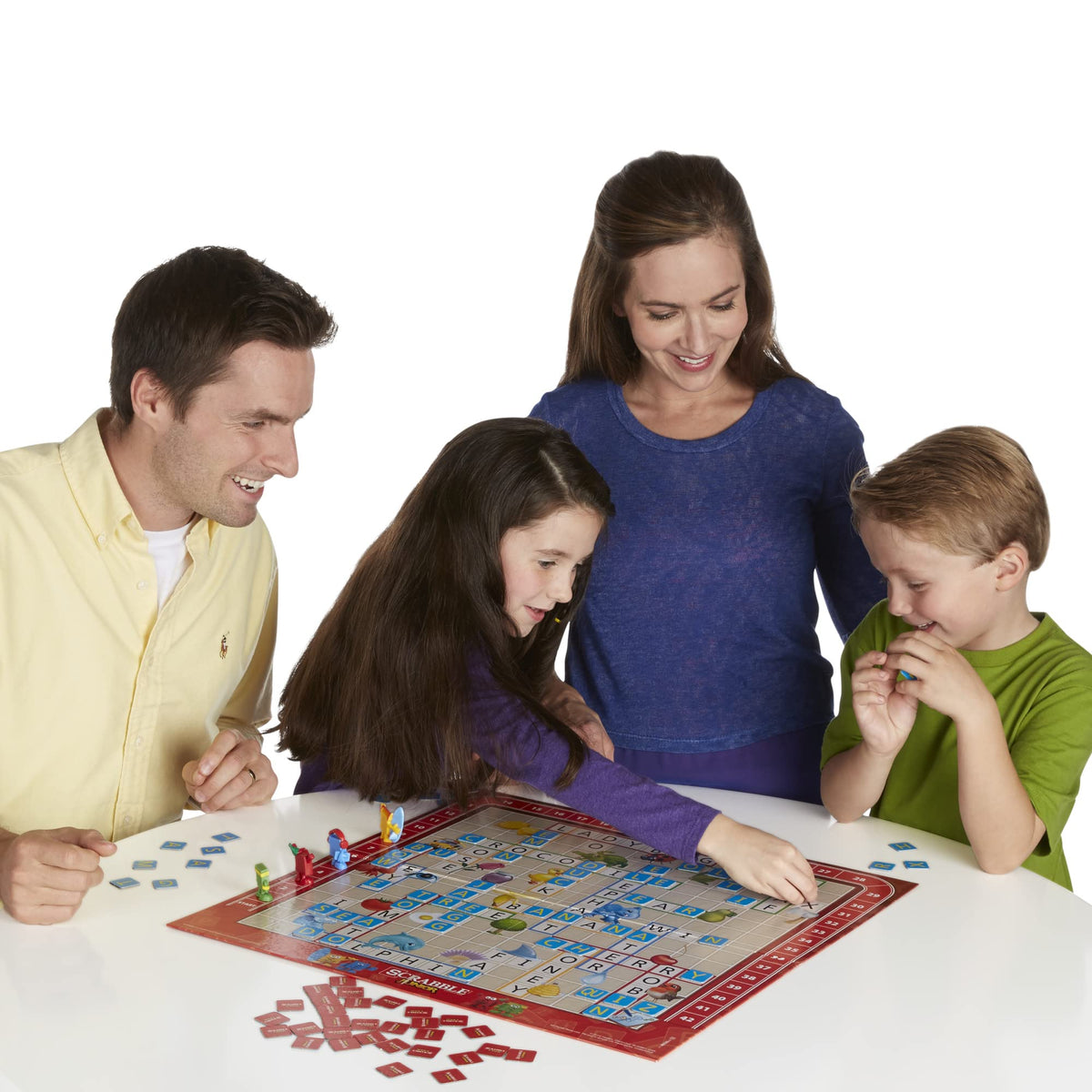 Hasbro Gaming Scrabble Junior Board Game, 2-4 Players, Ages 5+