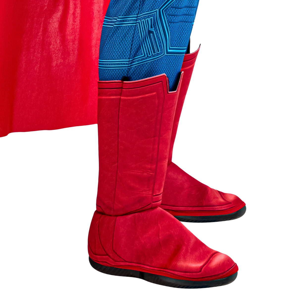 Rubies Men's Superman Deluxe Costume with Shoe Covers and Cape, Medium