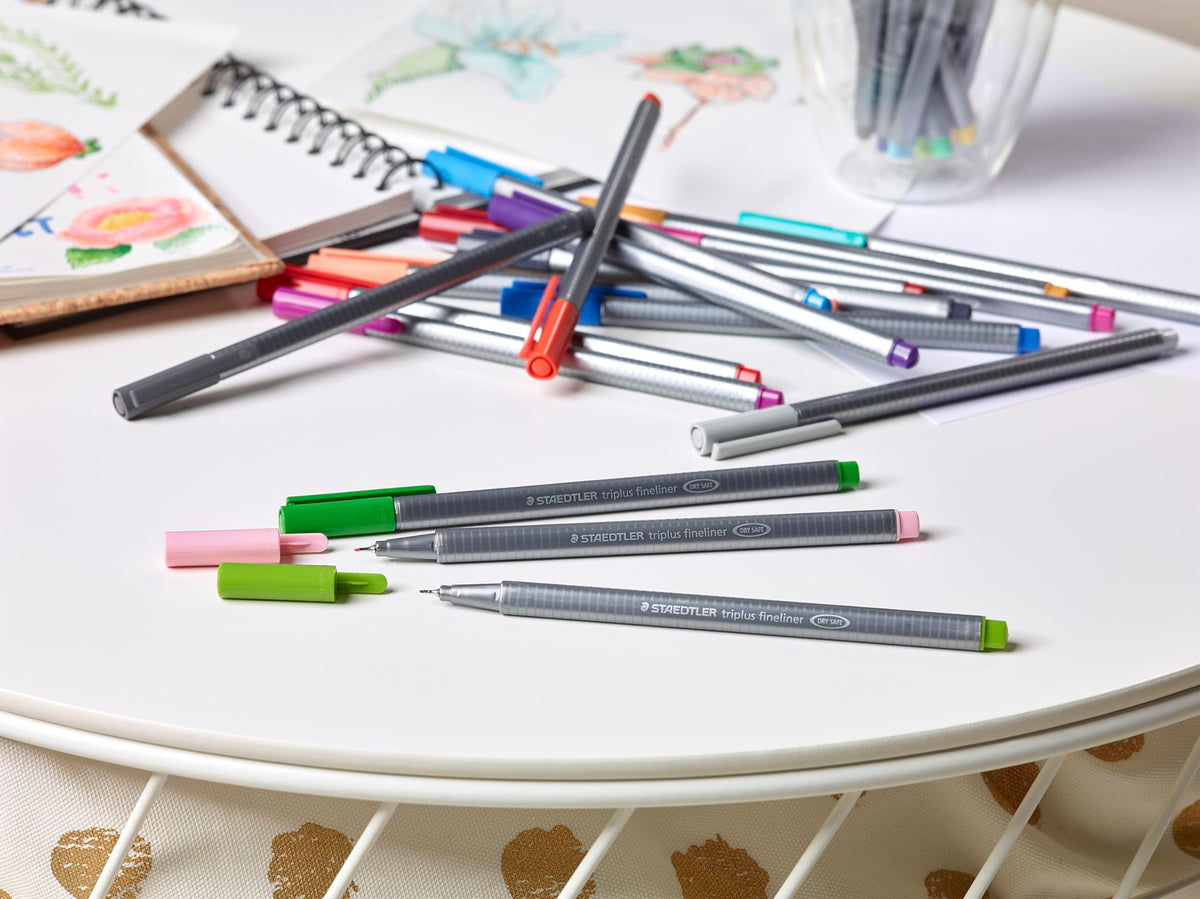 Staedtler Triplus Fineliner Pens, 42-Pack, Assorted Colours, 334C42G