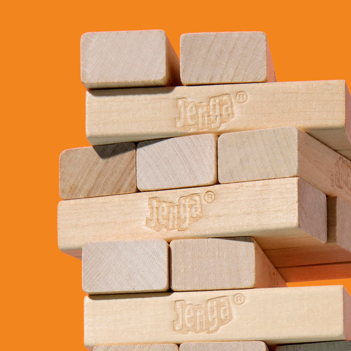 Hasbro Jenga Classic Wood Block Game with Digital Die