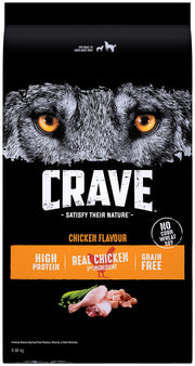 Crave Adult Dry Dog Food, Chicken Flavour, 9.98kg